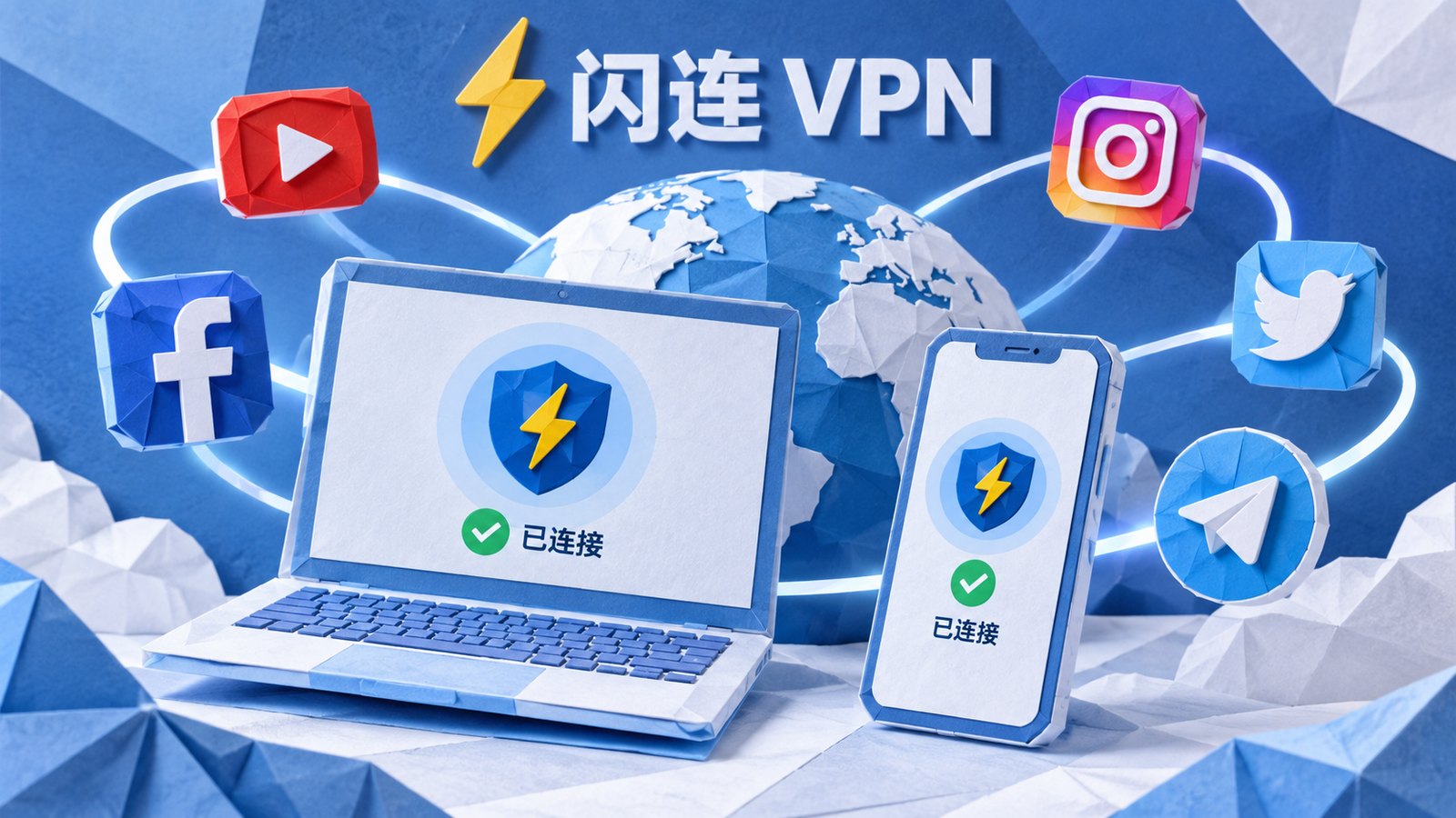 闪连VPN加密通道相关视觉